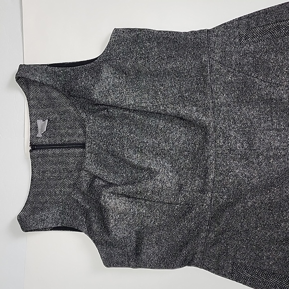 ANN TAYLOR GRAY MIDI DRESS/ SIZE 12 - Picture 6 of 14